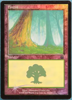 Forest (347) FOIL Mercadian Masques HEAVILY PLD CARD (306323) ABUGames - Image 1