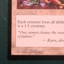 Wizards of the Coast Humility MTG Tempest White Enchantment Rare 1997 Foglio - Image 5