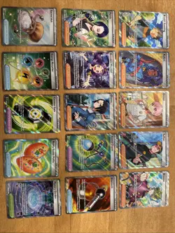 Pokemon Tcg Full Art Trainer/item Lot Of 15 Near Mint English - Image 1