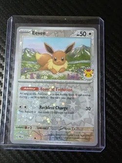 Eevee - (Pokemon Day 2025) (Reverse Cosmos Holo) 074/131 Miscellaneous Cards... - Image 3