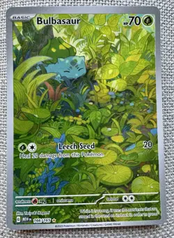 Bulbasaur 166/165 Sv: Scarlet & Violet 151 Holo Pokemon TCG NM/M - Image 1