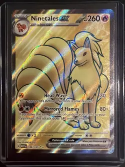 Ninetales ex 186/165 Ultra Rare Scarlet & Violet 151 Pokemon Card - Image 1