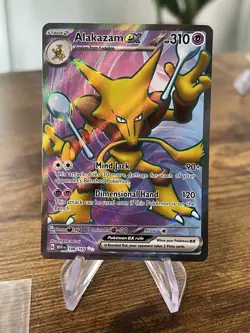 Pokemon TCG Alakazam EX 188/165 Scarlet & Violet 151 Ultra Rare (Card B) - Image 1