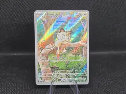 Pokemon Meowth 106/094 – Phantasmal Flames – English IR (Illustration Rare) - Image 1