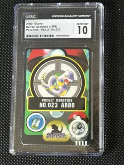 1998 Pokemon Bandai Sealdass Arbo Ekans Part 2 CGC 10 - Image 1