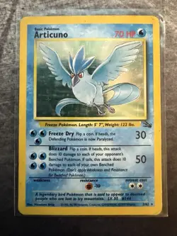 Pokemon TCG Articuno 2/62 WOTC Holo Rare HP - Image 1