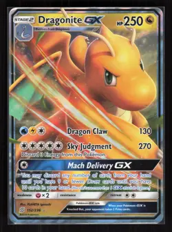 Dragonite GX Holo Ultra Rare Pokemon SM - Unified Minds 152/236 LP - Image 1