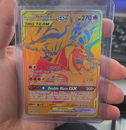 Pokemon Reshiram & Charizard GX sm247 Ultra Rare promo TAG TEAM Holo english - Image 1
