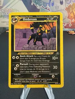 Pokemon TCG Umbreon Neo Discovery 32/75 Non-Holo Rare Lightly Played - Image 1