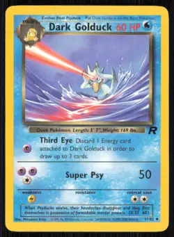 Dark Golduck 37/82 Uncommon Team Rocket Pokemon Unlimited Lightly Played - Image 1