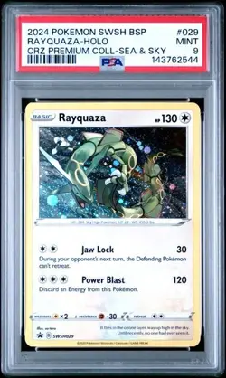 Rayquaza #SWSH029 - Pokemon Black Star Promo - PSA 9 Mint TCG - Image 1