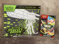 Pokemon TCG: Mega Evolution - Perfect Order ETB and Booster Bundle New Sealed - Image 1