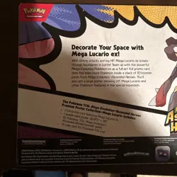 Pokemon TCG Ascended Heroes Mega Lucario Premium Poster Collection New & Sealed - Image 4