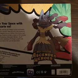 Pokemon TCG Ascended Heroes Mega Lucario Premium Poster Collection New & Sealed - Image 5