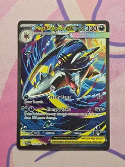 Pokemon TCG Me02: Phantasmal Flames Mega Sharpedo ex 127/094 - Holo SIR NM - Image 1