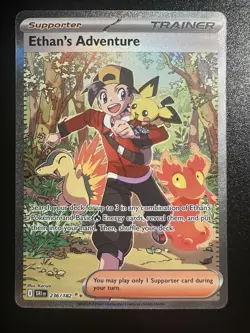 Pokemon TCG Ethan's Adventure Sir 236/182 10 Contender - Image 1