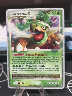 Torterra LV.X 160HP DP09 Promo Holo Diamond & Pearl Pokemon TCG 2007 Damaged - Image 1