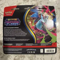 Pokemon TCG Phantasmal Flames Sneasel 3 Pack Blister Box Set Mega Evolution New - Image 2