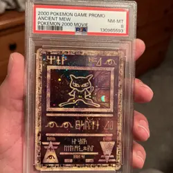 2000 POKEMON GAME MOVIE POKEMON 2000 MOVIE ANCIENT MEW PSA 8 SWIRL! - Image 1