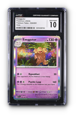 POKEMON 2024 Exeggutor 024/091 Paldean Fates Holo - CGC 10 - Image 1