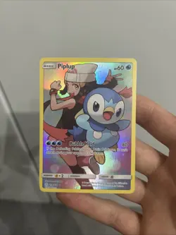 Pokemon TCG Piplup Holo Secret Rare Card Cosmic Eclipse 239/236 - Image 2