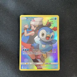 Pokemon TCG Piplup Holo Secret Rare Full Art Cosmic Eclipse Card 239/236 NM - Image 1