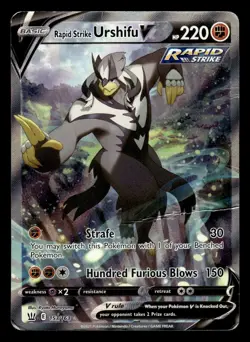 Rapid Strike Urshifu V 153/163 Ultra Rare Battle Styles Pokemon Card - Image 1