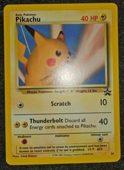 Pokemon Card : Pikachu (SNAP) #26 WoTC Black Star Promo - Image 1