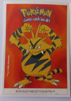 PACK BOOSTER Pokemon 7 Trading Cards + Booster Pokemon Dunkin Bubble Gum Vintage - Image 5