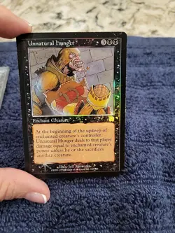 1x Unnatural Hunger (169) Mercadian Masques LP MTG Magic the Gathering Foil - Image 1