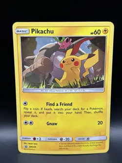 Pikachu SM234 - Pokemon Sun & Moon Black Star Promo Card - LP - Image 1