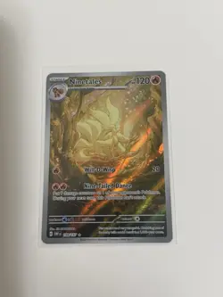 Pokemon Ninetales Illustration Rare Full Art Holo 120 HP Obsidian Flames 199/197 - Image 1