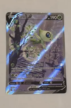 Pokemon TCG Celebi v Fusion Strike Card 245/264 Near Mint - Image 1