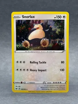 Pokemon - 140/202 Snorlax Sword & Shield Cosmos Holo Promo NM TCG - Image 1