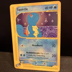Pokemon Squirtle #132/165 HP40 Expedition Basic Regular English 2002 Card - Image 2
