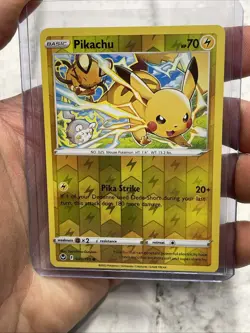 Pikachu 049/195 Silver Tempest Reverse Holo Common Pokemon TCG 2022 Card NM TCG - Image 1