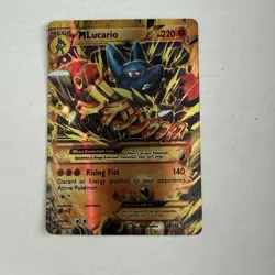 Pokemon M Lucario-EX 113/111 XY Furious Fists Secret Rare Full Art Holo MP - Image 1