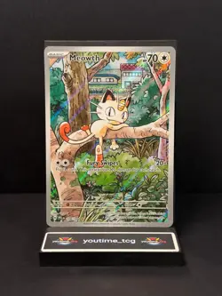 Pokemon Phantasmal Flames Illustration Rare Meowth #106 - Image 1