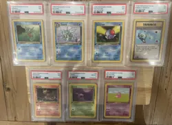 1999 1st EDITION FOSSIL BUNDLE X7 PSA 7 - PSA 8 WOTC POKEMON NM-MT New Certs - Image 1