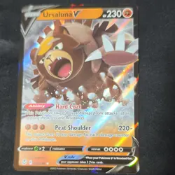 Pokemon Ursaluna V 102/195 Swsh12 Silver Tempest Ultra Rare Full Art Holo - Image 1