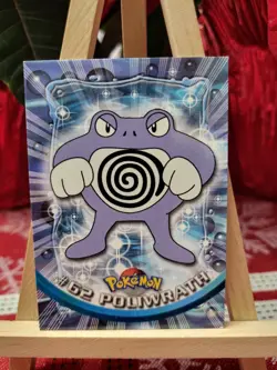 Topps Pokemon #62 Poliwrath - TV Animation Edition Card, 1999, NM - Image 1
