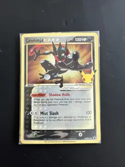 Pokemon Celebrations Greninja Gold Star SWSH144 Black Star Promo *SEALED* [C] - Image 1