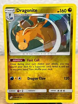 Team Up Dragonite 119/181 Holo Rare Pokemon (Cosmos Holo) NM/M - Image 1