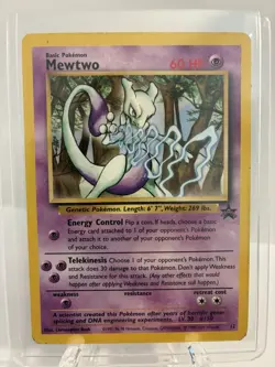 Pokemon Mewtwo 12/53 WOTC Promo 12/53 MP - Image 1