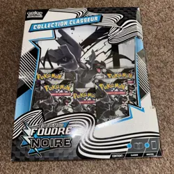 Pokemon TCG Scarlet and Violet Black Bolt Booster 5 Packs & Folder Bundle SEALED - Image 1