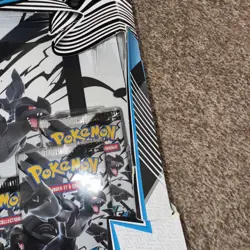 Pokemon TCG Scarlet and Violet Black Bolt Booster 5 Packs & Folder Bundle SEALED - Image 3