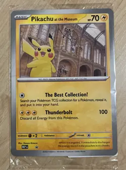 Pokemon TCG: Pikachu At The Museum Jumbo Promo Card - SEALED ✅🔥 - Image 1