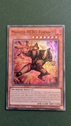 Yu-Gi-Oh! Maze of Muertos Masked HERO Furnace MZMU-EN015 - Image 1