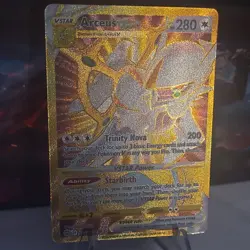 Pokemon TCG Arceus VSTAR Card 184/172 Brilliant Stars Gold Secret Rare - Image 1