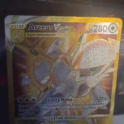 Pokemon TCG Arceus VSTAR Card 184/172 Brilliant Stars Gold Secret Rare - Image 2